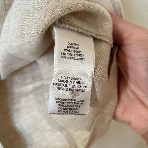 WAYF Devin Linen Sleeveless Shirt - Picture 6 of 6